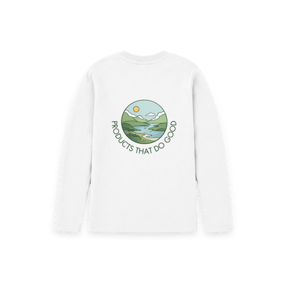 White Printed Kids T-Shirt Back